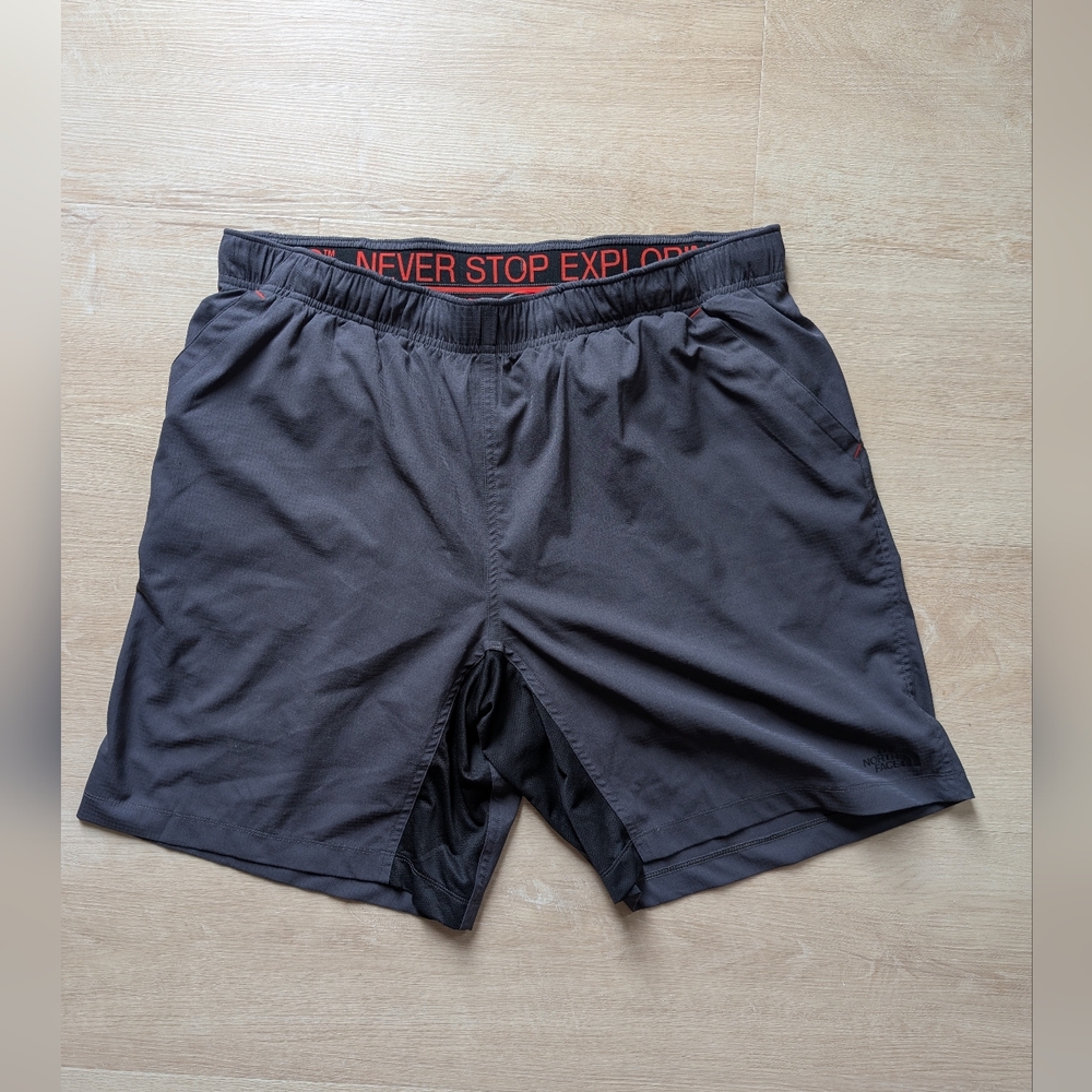 The North Face Men's Gray 2-in-1 Shorts - Size Xl